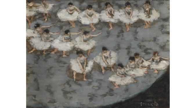 Pierre Bonnard. Danseuses, cap a 1896. Musée d'Orsay, París.  